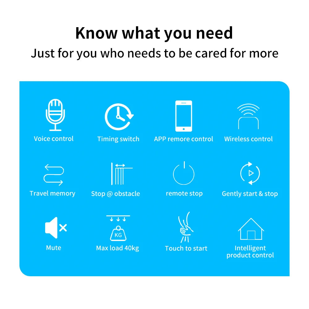 Smart Wireless Automatic Home Curtain Opener Works with Alexa Google Assistant