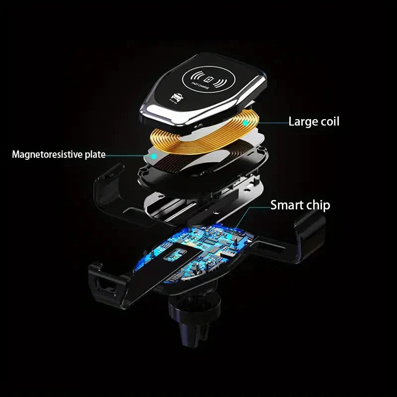 FAST WIRELESS CAR MOBILE PHONE CHARGER HOLDER GRAVITY INDUCTION VENT MOUNT