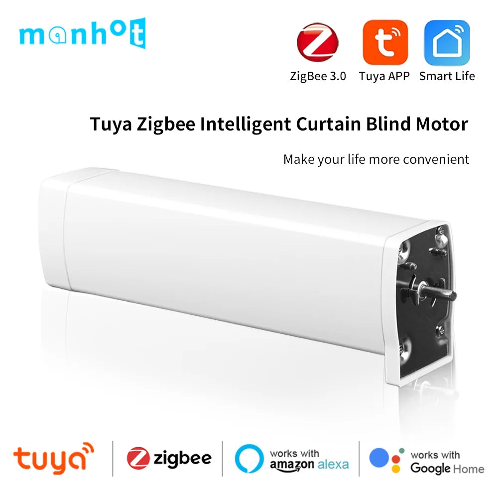 Smart Wireless Automatic Home Curtain Opener Works with Alexa Google Assistant