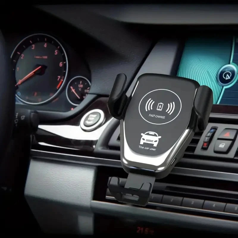 FAST WIRELESS CAR MOBILE PHONE CHARGER HOLDER GRAVITY INDUCTION VENT MOUNT