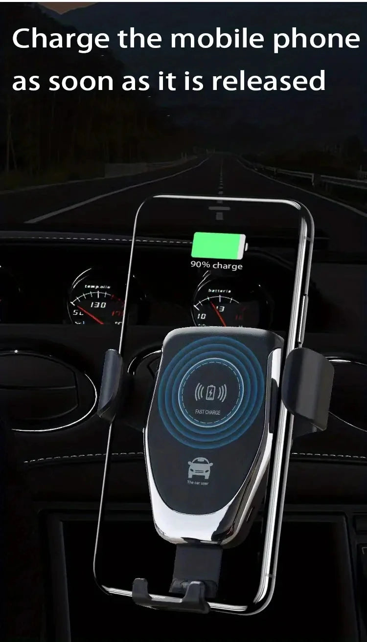 FAST WIRELESS CAR MOBILE PHONE CHARGER HOLDER GRAVITY INDUCTION VENT MOUNT
