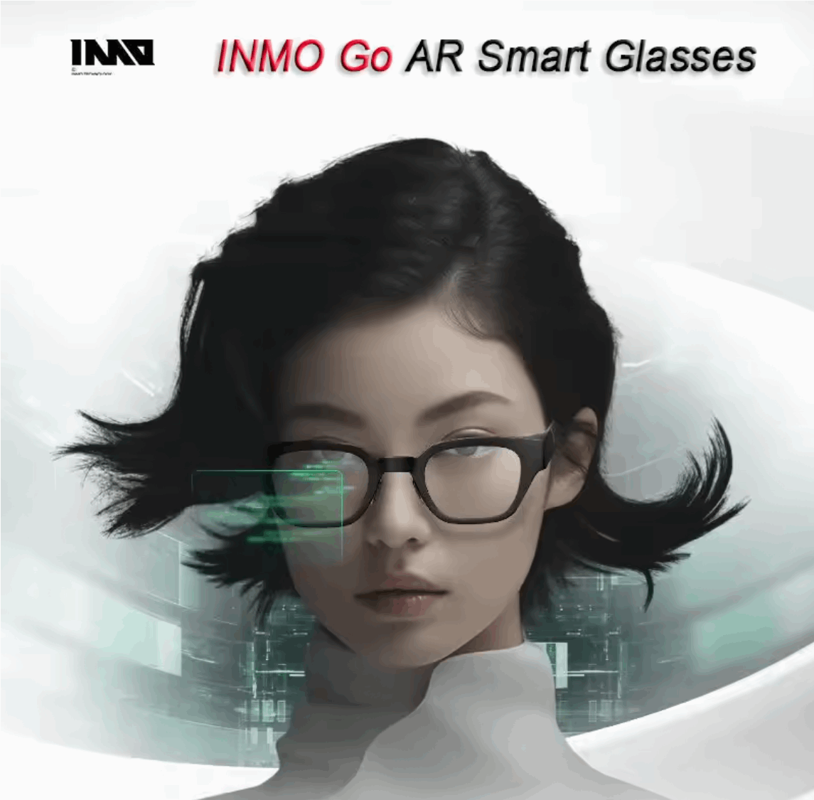 INMO Go smart AR glasses, wireless AI assistant, call / translation / prompter / navigation / Bluetooth speaker