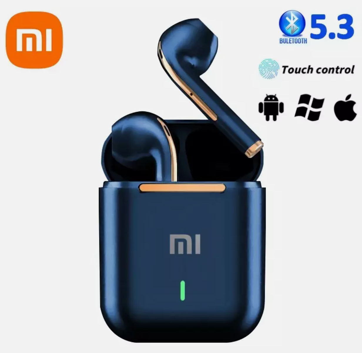 SMART WIRELESS EARBUDS TOUCH EARPHONE 9D STEREO SUPER BASS NOISE CANCELLATION