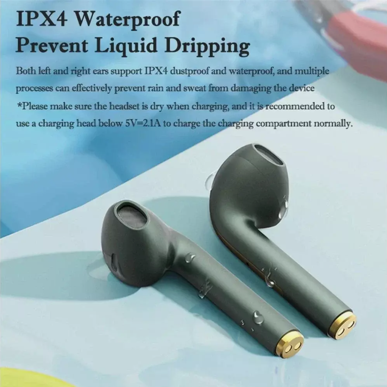 SMART WIRELESS EARBUDS TOUCH EARPHONE 9D STEREO SUPER BASS NOISE CANCELLATION