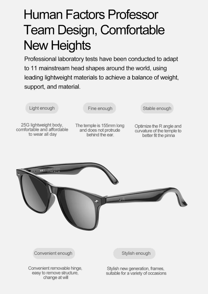 Smart Translator Glasses β Real-Time AI Voice & Text Translation, Multi-Language