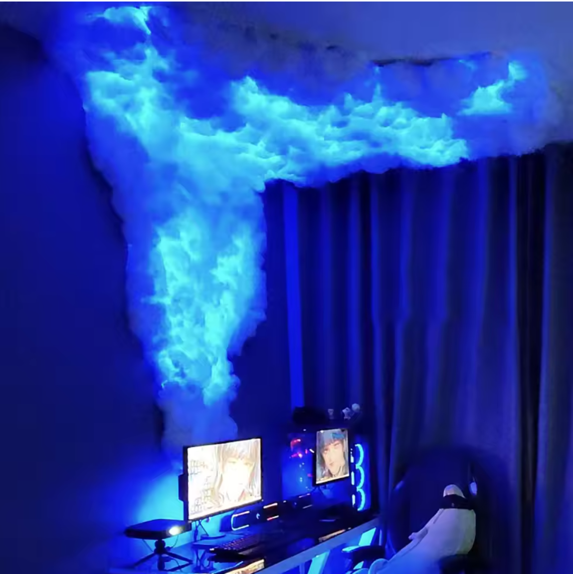 DIY Thunder Cloud RGB LED Cloud Ceiling Light Strip APP & Remote for Room Decor