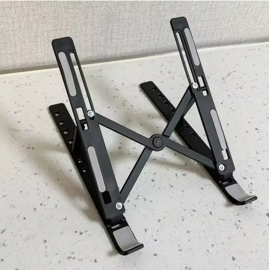 Foldable Laptop Stand - Adjustable Portable Notebook Bracket Support Base ABS Holder - ZeeTec Store