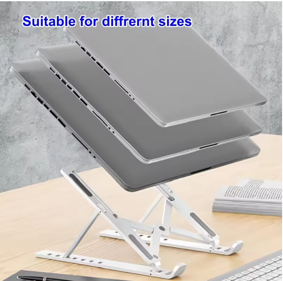 Foldable Laptop Stand Adjustable Portable Notebook Bracket Support Base ABS Holder