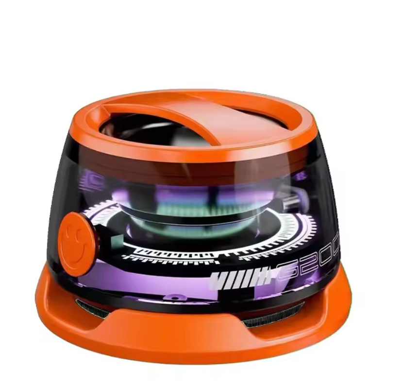 Magnetic Bluetooth Speaker Portable Mini Travel Stereo with RGB Color Light