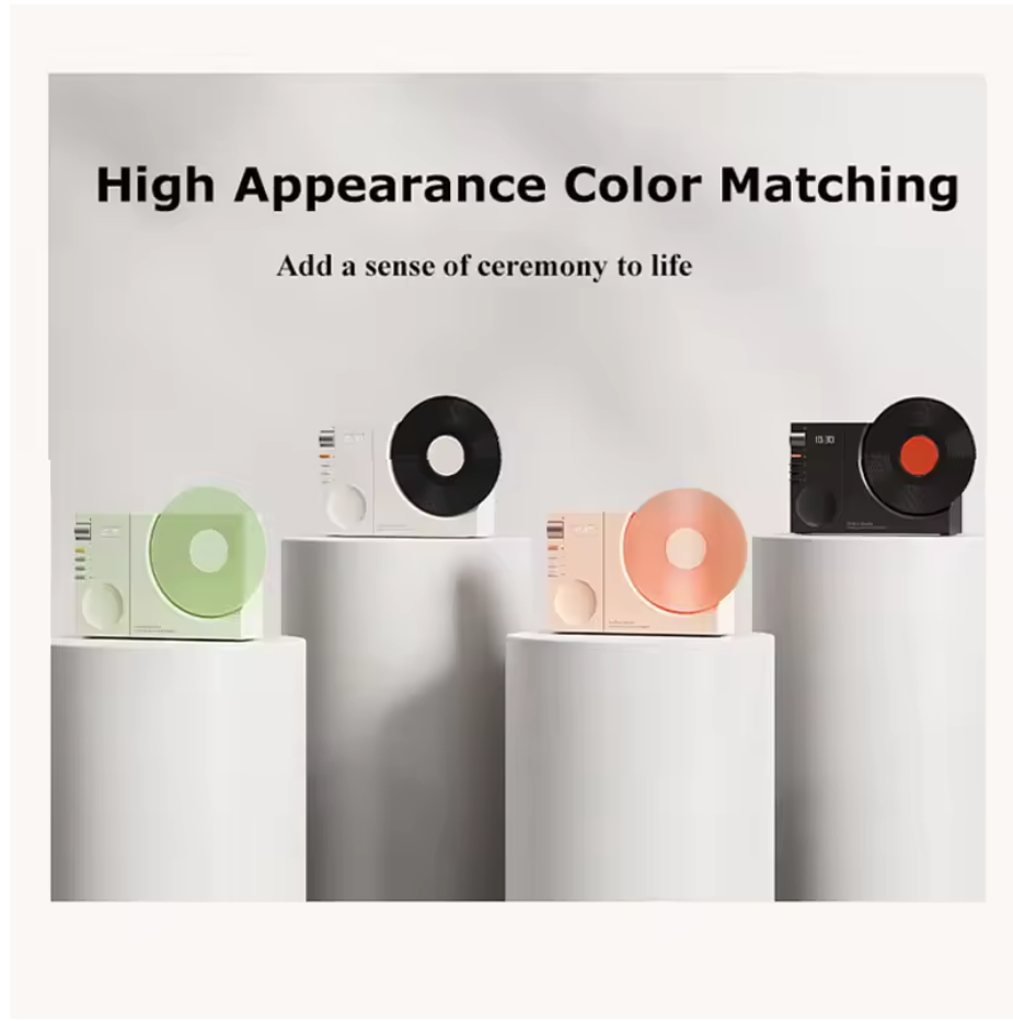 Mini Retro Bluetooth 5.3 Speaker β Wireless HiFi Music Box with Clock Display, AUX & TF Card Support