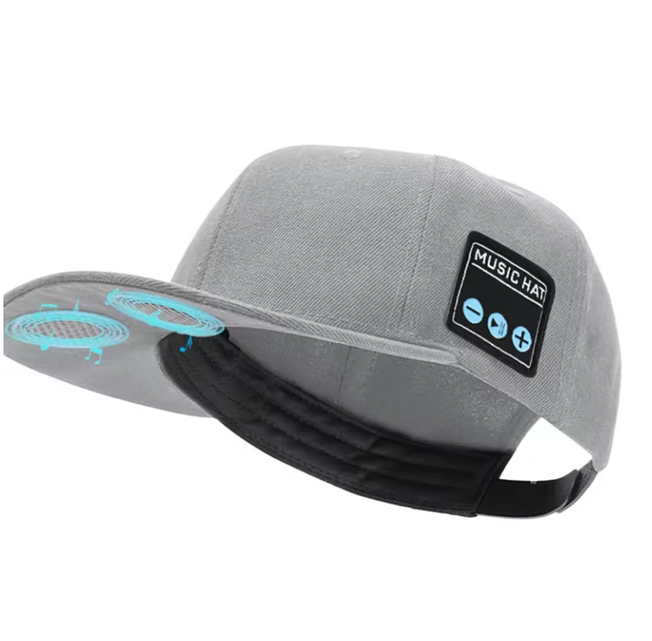 Wireless Bluetooth Music Hat – Baseball Cap with Built-in Headphones, Microphone & Volume Control