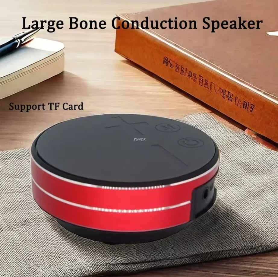 Large Bone Conduction Bluetooth Speaker, 10W TWS Wireless Audio with FM, TF Card & AUX - ZeeTec Store