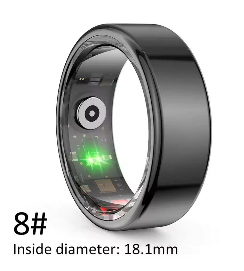 Smart Ring with Multi-Sports Modes – Pedometer, Fitness Tracker, Health Monitoring, IP68 Waterproof, Military-Grade