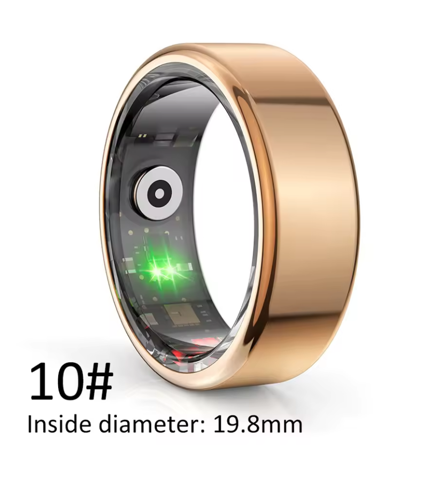 Smart Ring with Multi-Sports Modes – Pedometer, Fitness Tracker, Health Monitoring, IP68 Waterproof, Military-Grade