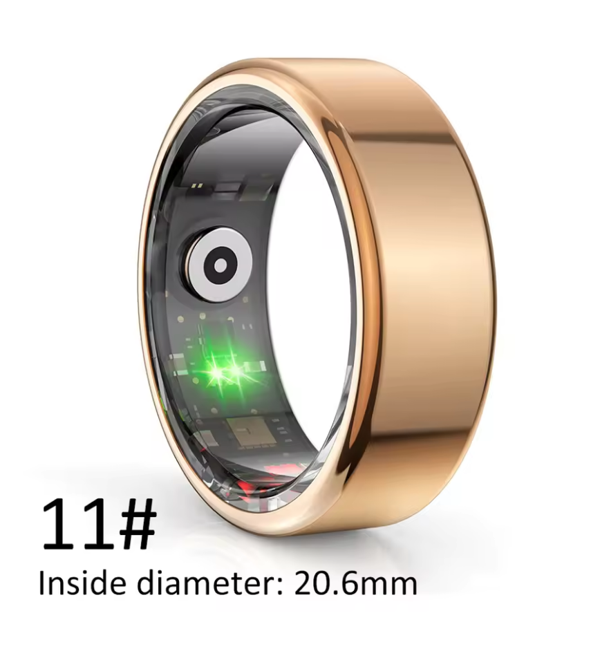 Smart Ring with Multi-Sports Modes – Pedometer, Fitness Tracker, Health Monitoring, IP68 Waterproof, Military-Grade