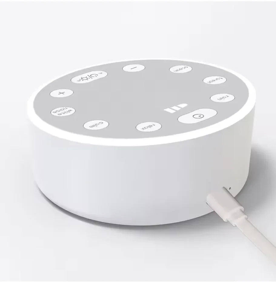 Intelligent White Noise Sleep Speaker with 6 Soothing Sounds, Adjustable Timer, and Stylish Compact Design - ZeeTec Store