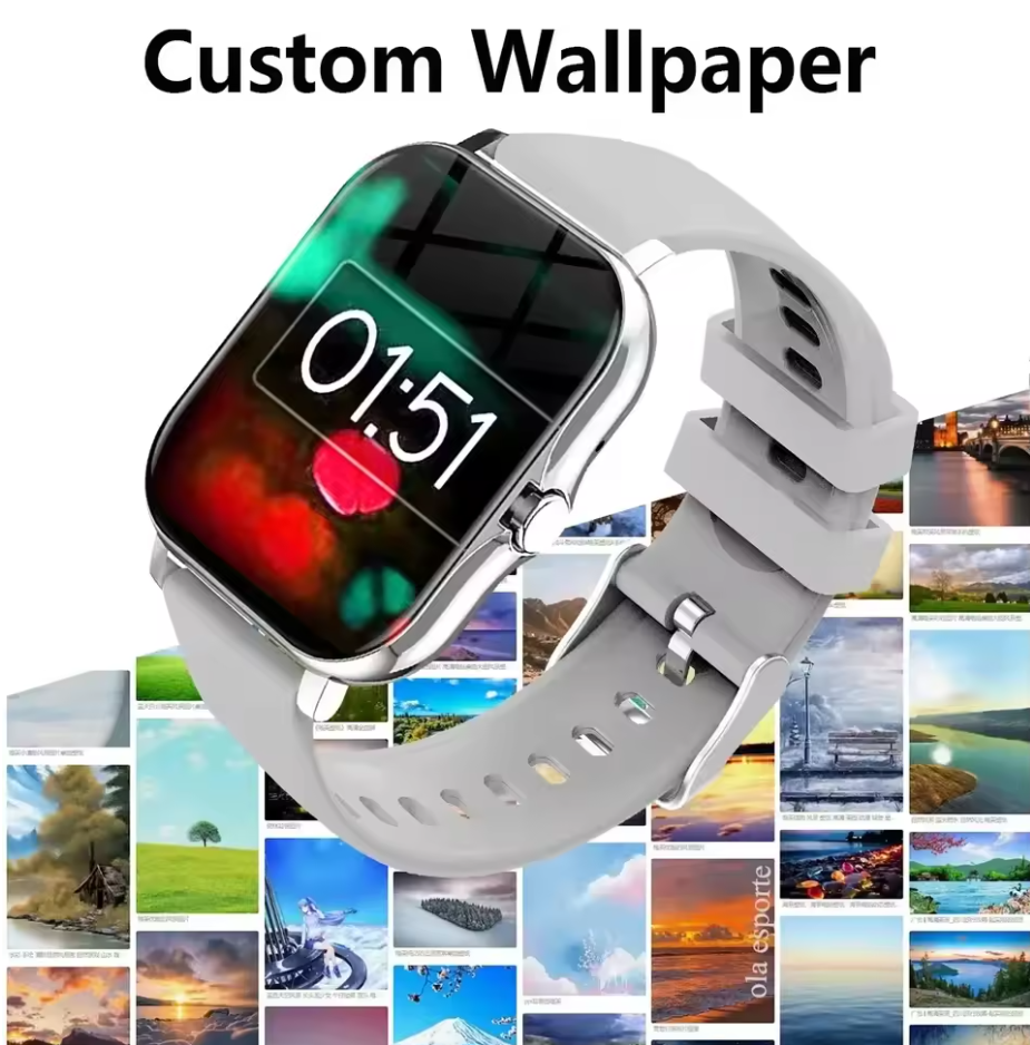 Smart Watch for Women & Men ⌚ Waterproof Fitness Tracker with Heart Rate Monitor, Sport Modes & Notifications – Compatible with Android & iOS