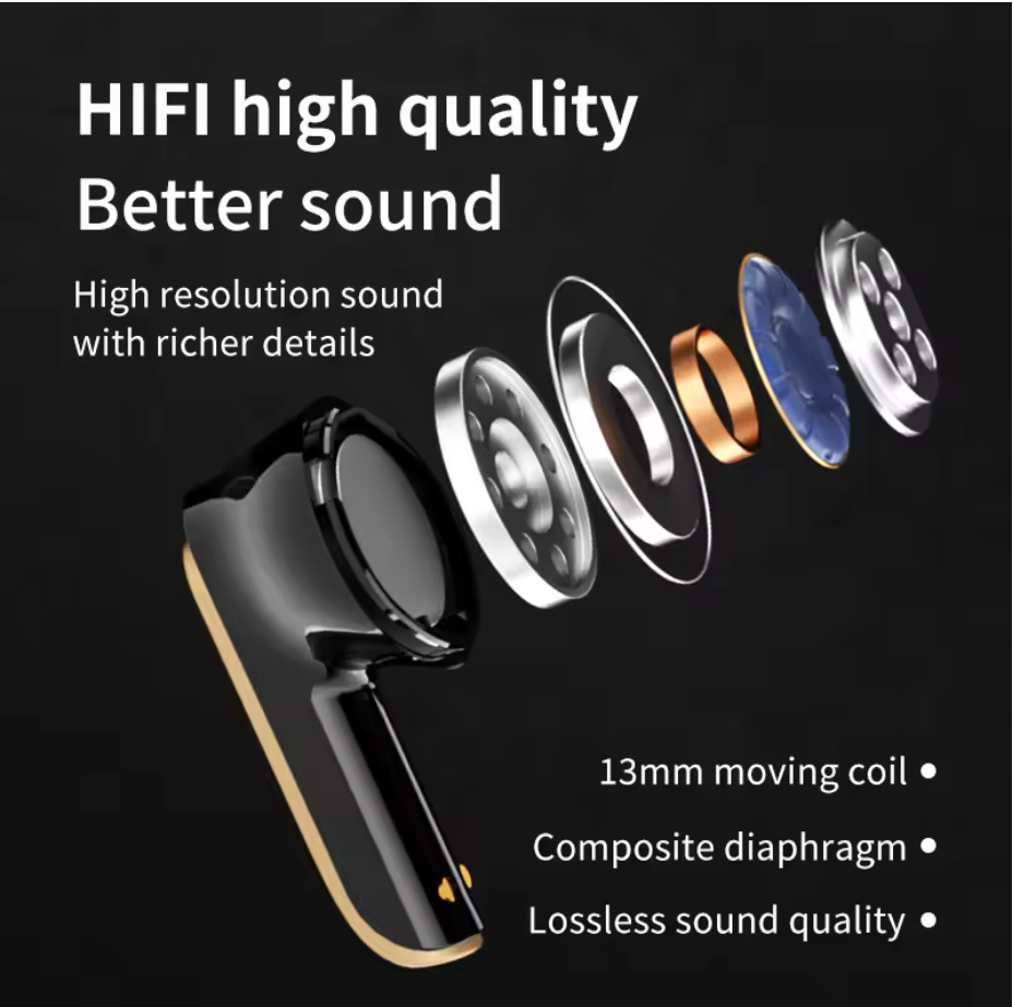 🎧 Wireless Bluetooth TWS Earphones – Touch Control Sports Stereo Gaming Headset with Microphone