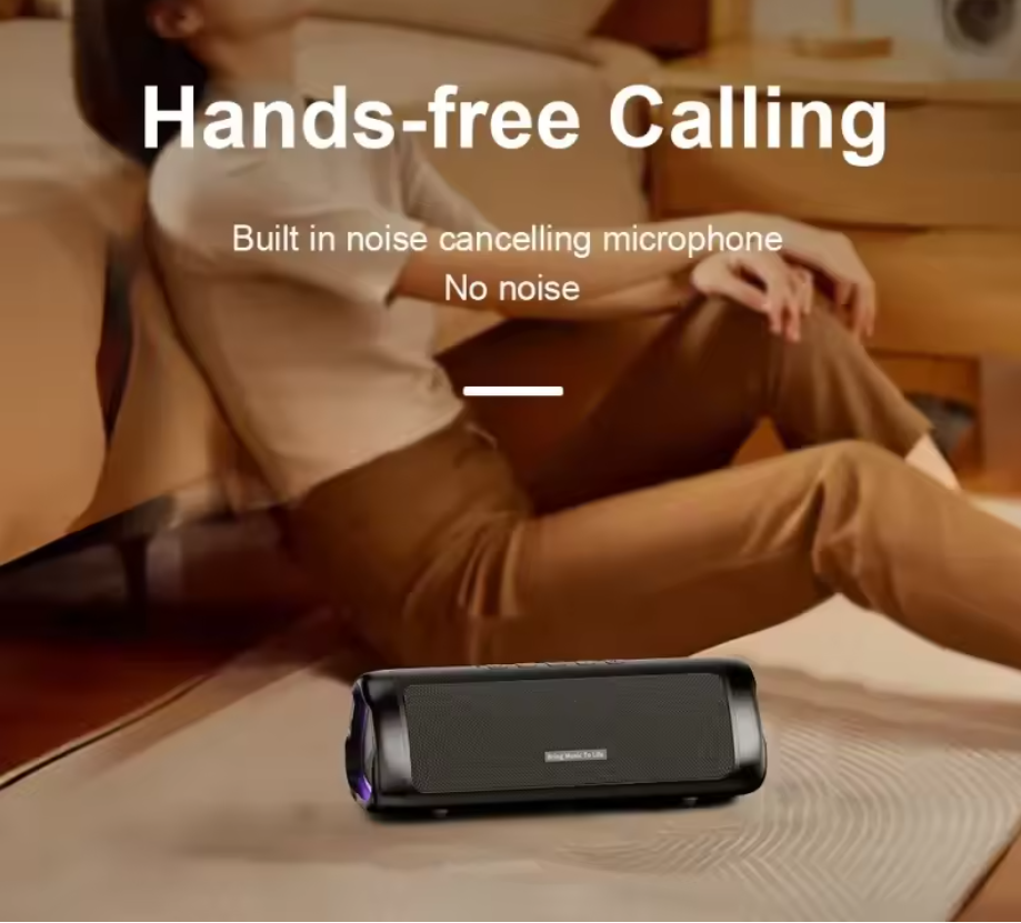 Portable Bluetooth Boombox β Waterproof, APP Control, Power Bank, Deep Bass