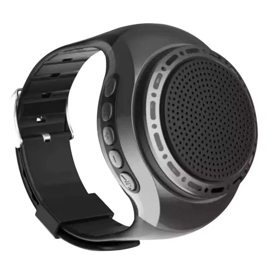 Wrist Watch Bluetooth Speaker – Portable FM Radio, Mini Wireless Subwoofer for Sports & Outdoor