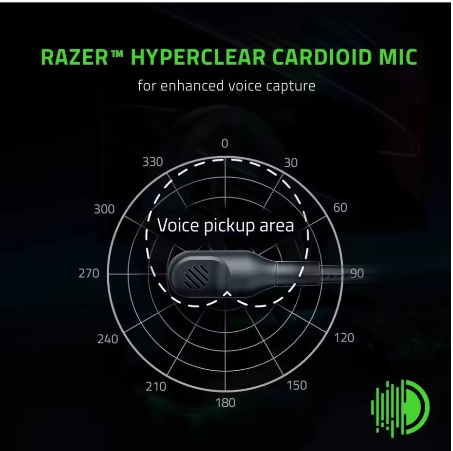 Razer BlackShark V2 X Wired Gaming Headset 7.1 Surround Noise Cancel Mic