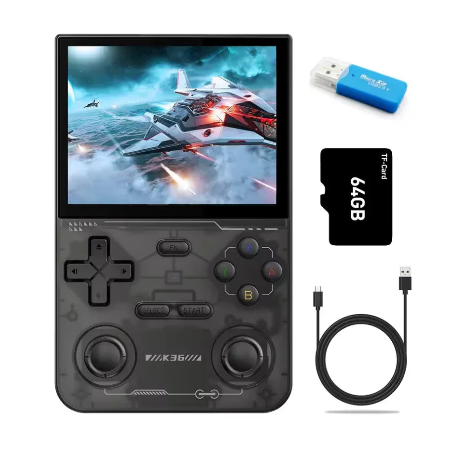 3.5” Handheld Game Console with 64GB IPS Screen - Portable Retro Games Built-In - ZeeTec Store