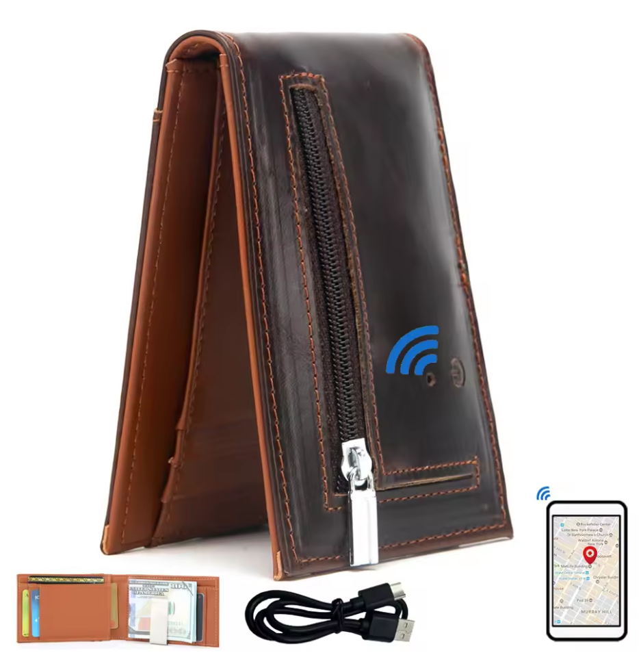 Bluetooth Smart Wallet Finds Phone & Vice Versa | GPS |Anti-Lost, Camera Control