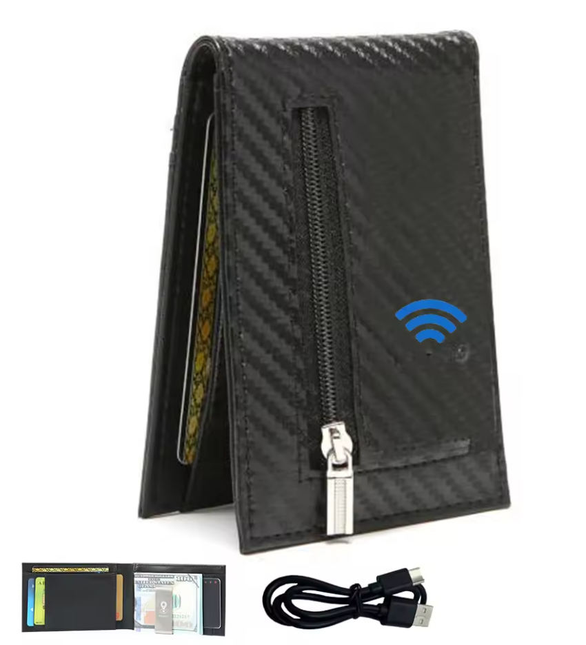 Bluetooth Smart Wallet Finds Phone & Vice Versa | GPS |Anti-Lost, Camera Control