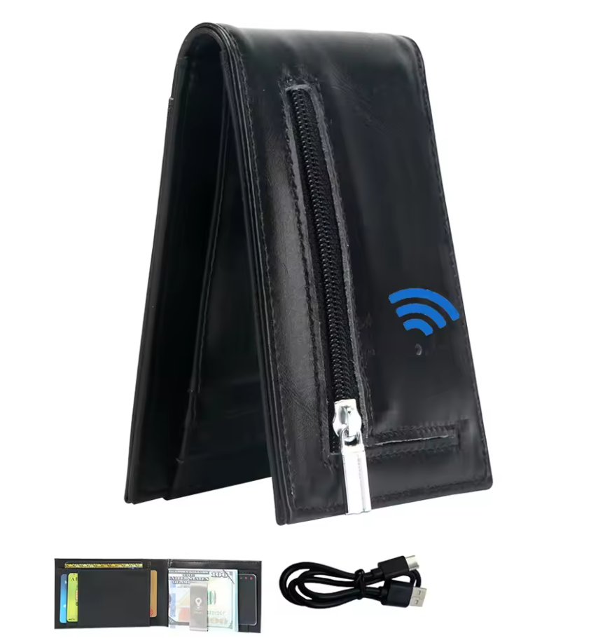 Bluetooth Smart Wallet Finds Phone & Vice Versa | GPS |Anti-Lost, Camera Control