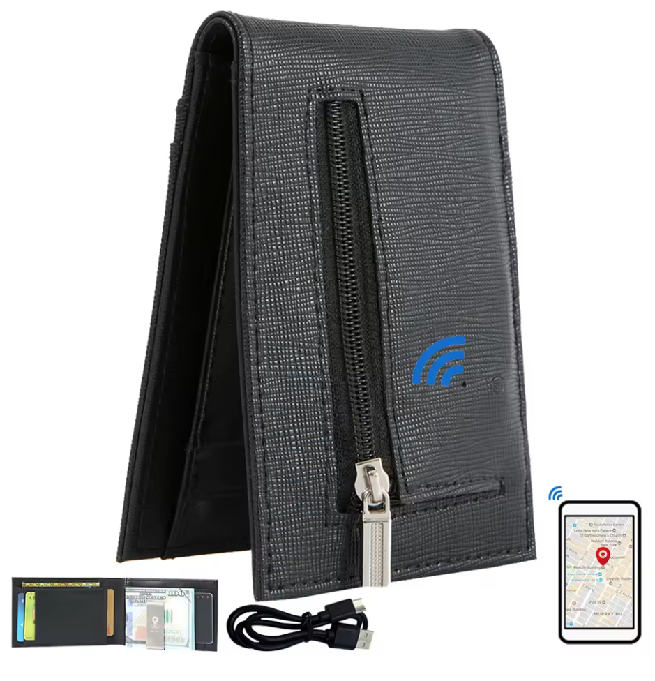 Bluetooth Smart Wallet Finds Phone & Vice Versa | GPS |Anti-Lost, Camera Control
