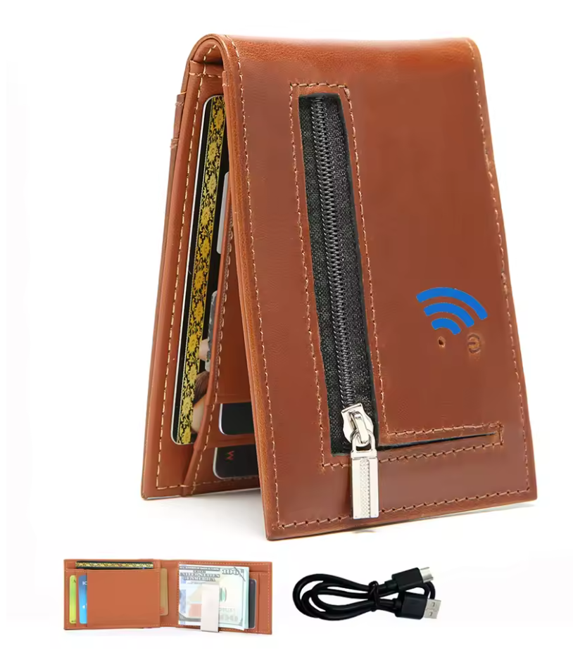 Bluetooth Smart Wallet Finds Phone & Vice Versa | GPS |Anti-Lost, Camera Control