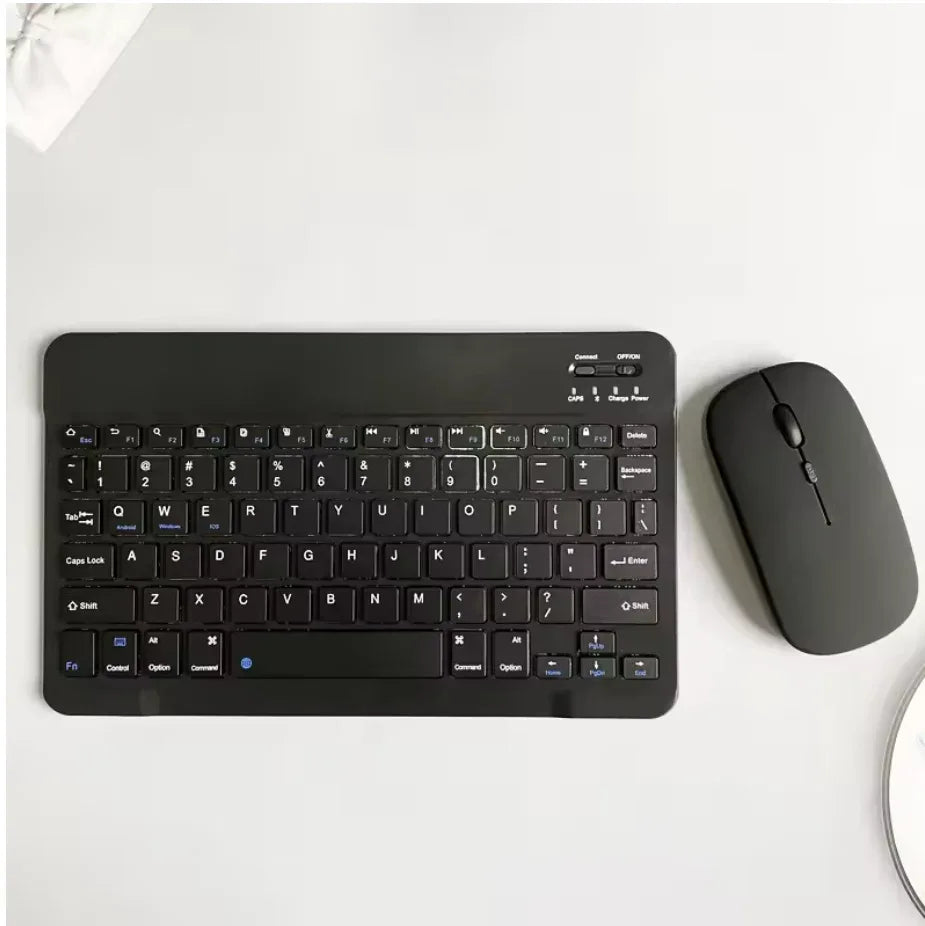Wireless Keyboard Mouse for Tablet - Rechargeable Slim Design for Android, iOS, iPad - ZeeTec Store