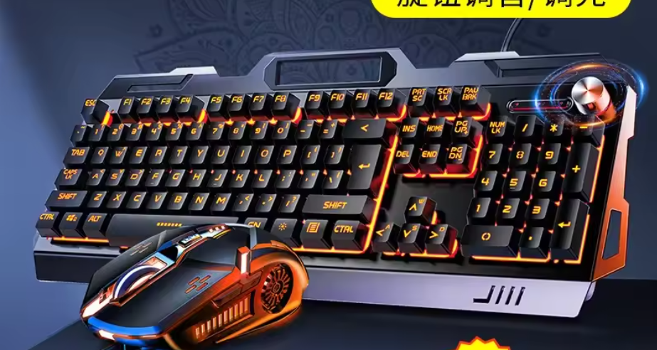 RGB Gaming Keyboard Mouse Headset Combo β Wired 3-in-1 USB Set, Backlit, Metal D