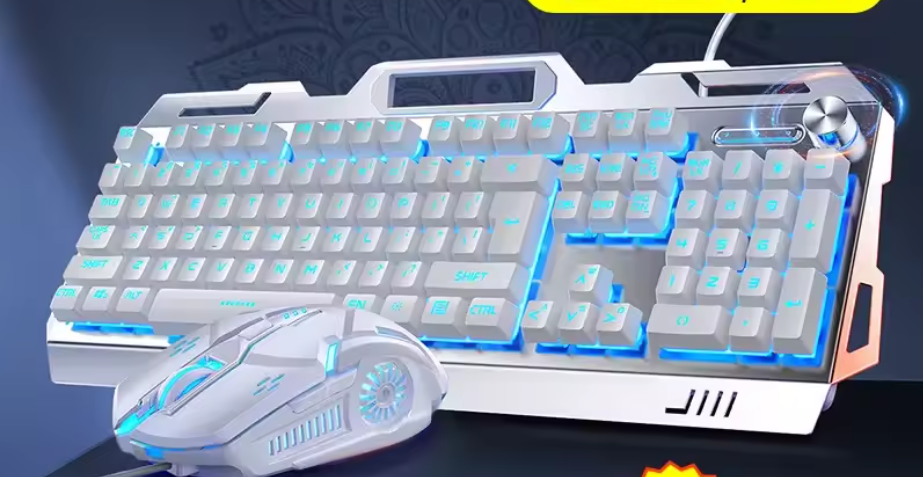 RGB Gaming Keyboard Mouse Headset Combo β Wired 3-in-1 USB Set, Backlit, Metal D