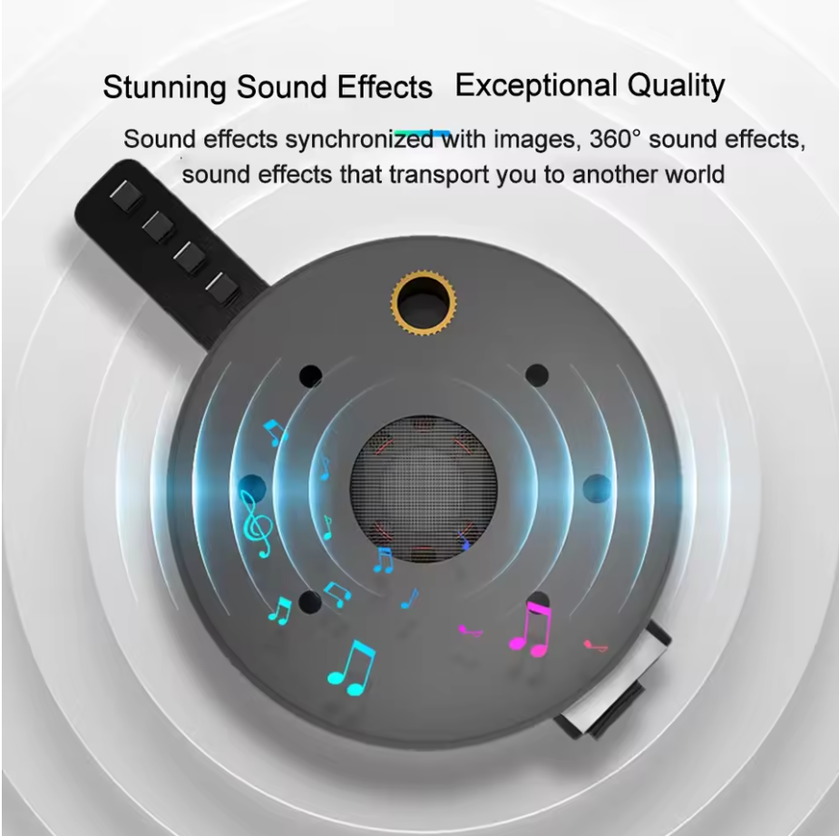 3D HOLOGRAPHIC FAN PROJECTOR TRANSPARENT 8 cm with AUDIO PLAYBACK HOLOGRAM LED