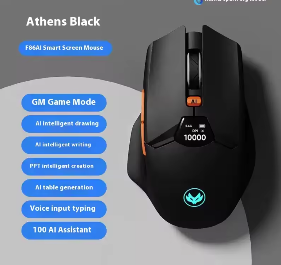 Firesilver AI Smart Mouse Wireless Bluetooth Wired 3-Mode Office Gaming Mouse