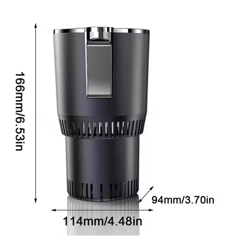 Portable Smart 2-in-1 Car Cup Cooler & Warmer – 12V Mini Auto Refrigerator for Hot & Cold Drinks | Travel Cup Holder
