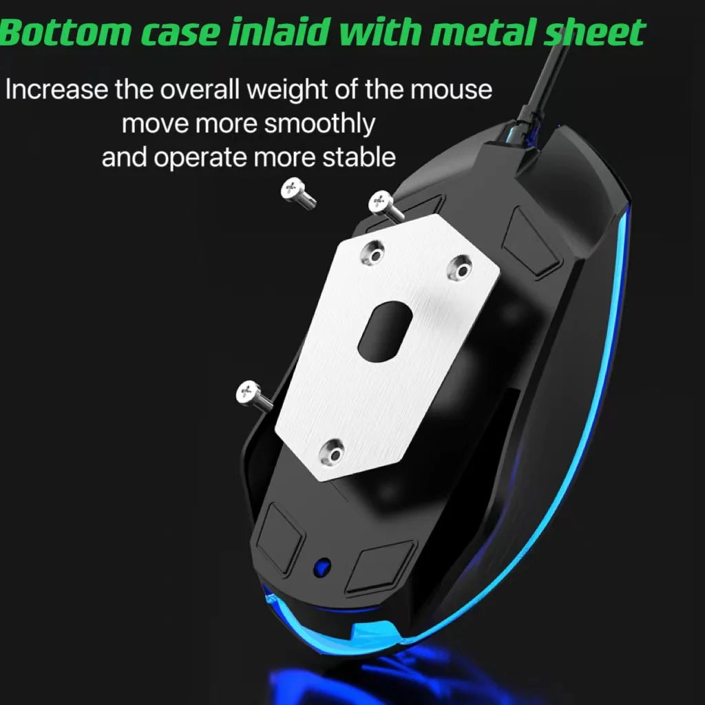 Wired Mechanical Keyboard & Mouse Combo β USB, RGB Backlit, PC & Laptop Gaming S