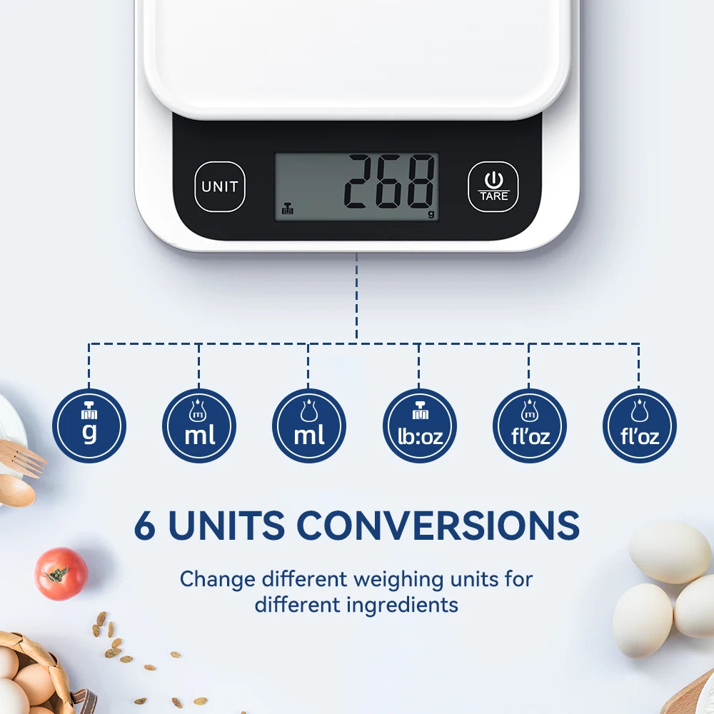 Smart Food Calorie Scale LCD Digital Display with Nutrition App