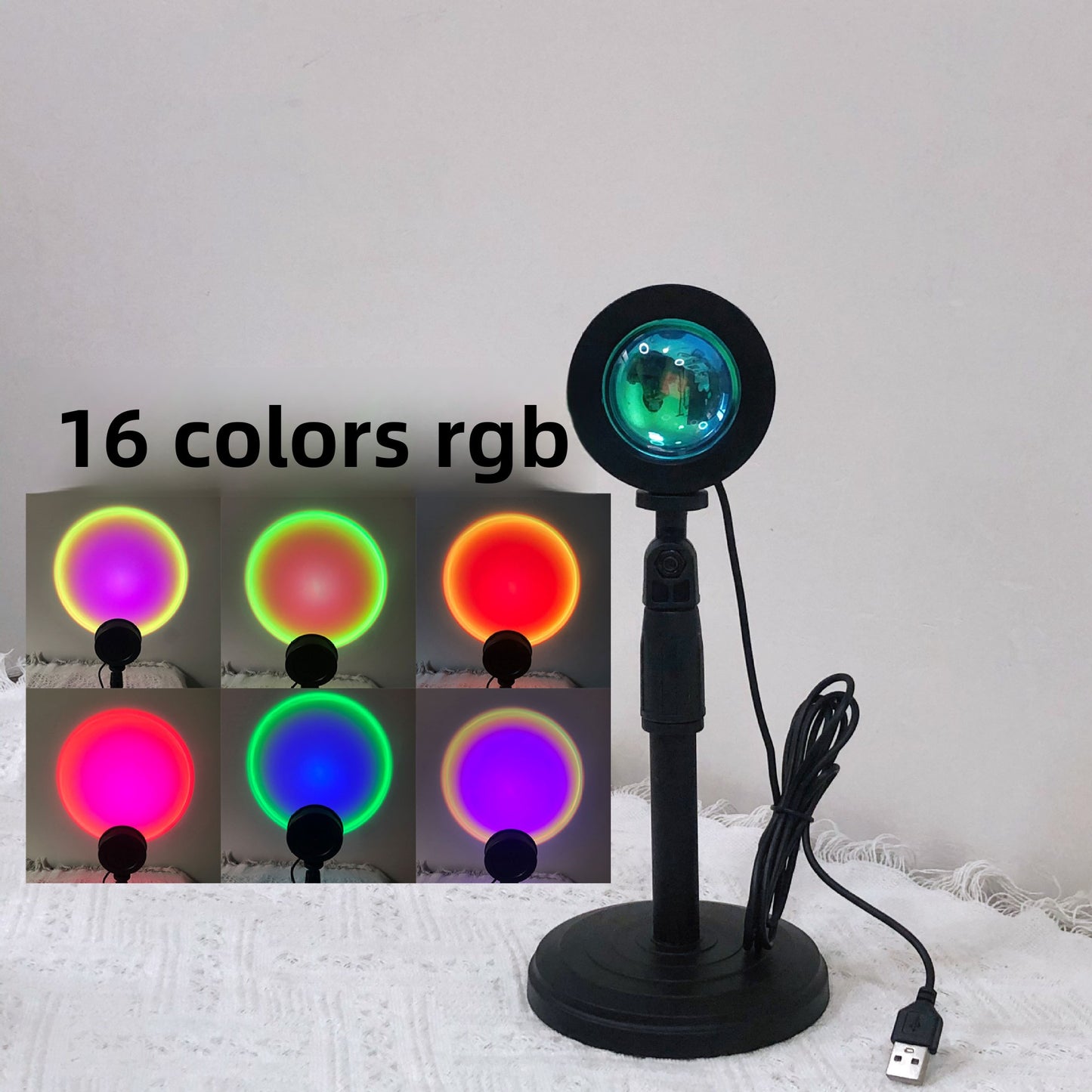 Sunset atmosphere, sunset projection photo light