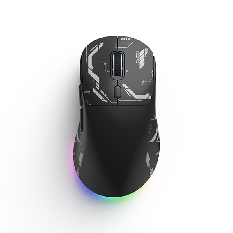 Dual Mode Wireless Gaming Mouse with RGB Lighting High Precision