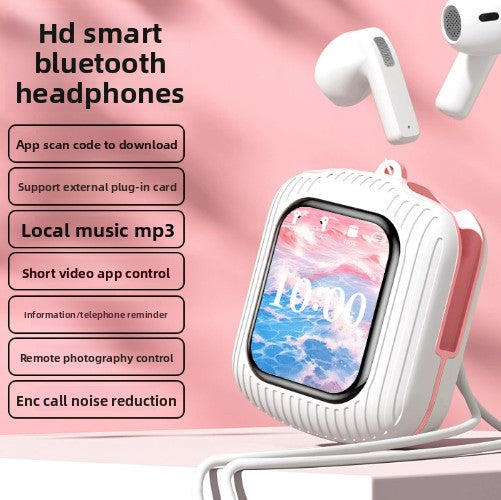 Touch Control Wireless Bluetooth Headset, Display Screen, Long Battery Life, Advanced noise reduction technology, Bilateral Stereo, Low Latency, Voice Control: Supports voice commands for hands-free use