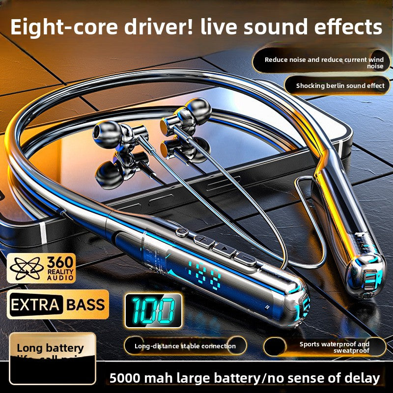 Hanging Neck Bluetooth Headset with Super Bass