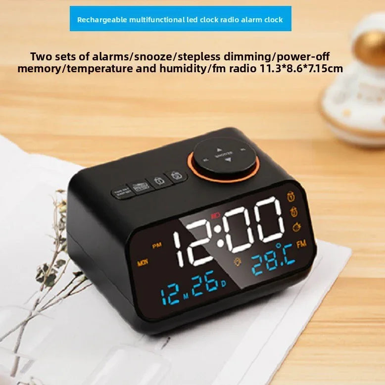 Radio Voice-Controlled Electronic Clock for Effortless Time Management - ZeeTec Store