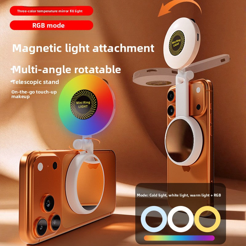 Magnetic Phone Fill Light with Adjustable Color Temperature