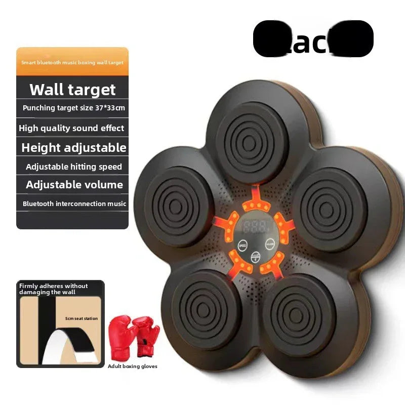 Smart Music Boxing Target with LED Button Design for Stress Relief, Portable Lightweight with Bluetooth and LED Lights - ZeeTec Store
