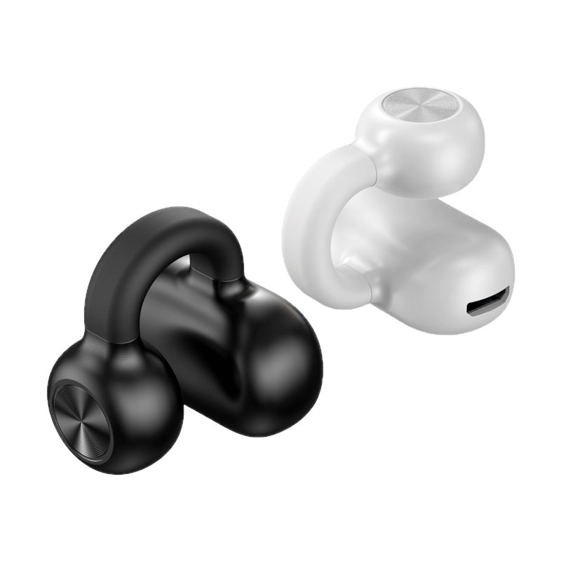 Wireless Bluetooth Ear Clip Headset, Long Battery Life Up to 7 hours of playback and 800 hours standby, Fast Charging, Voice Control & Music Support:, Lightweight Only 7g