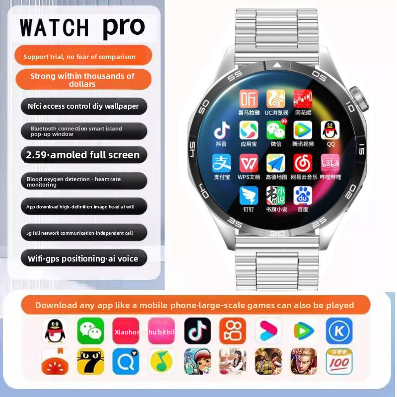 5G Smart Watch SIM card insertion Health Monitoring NFC Function
