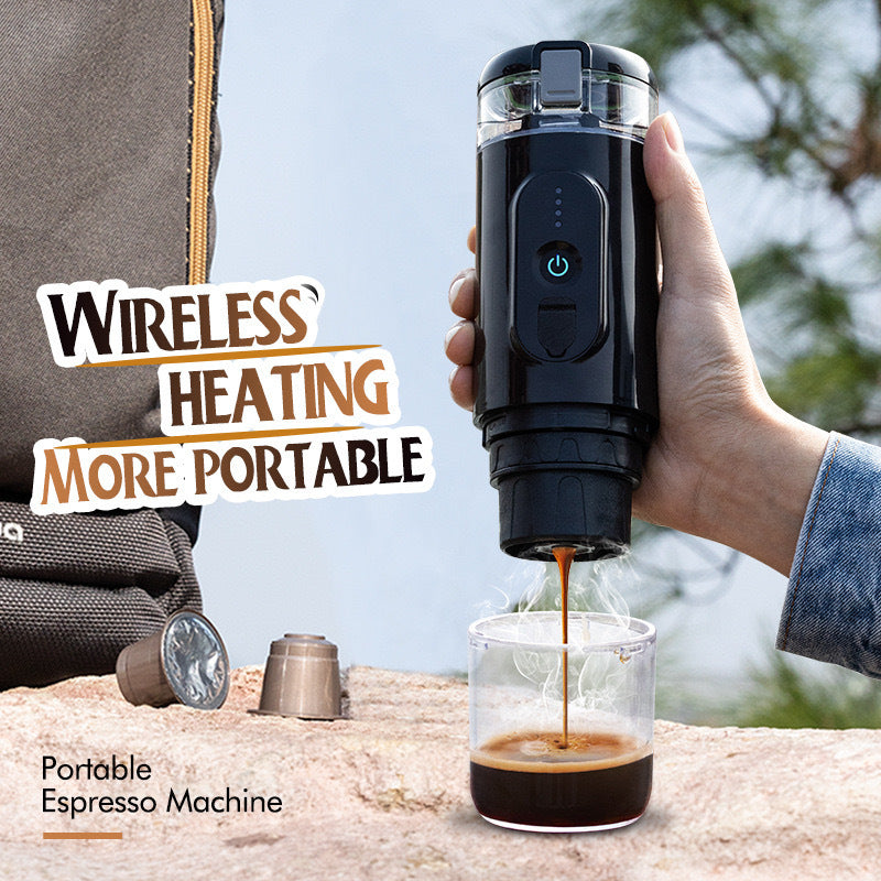 Electric coffee machine, Wireless Heating, Italian Style: Delivers authentic Italian coffee experience, Portable Design, Multi-Function: Features steam insulation heating automatic cleaning and temperature control, Easy to Clean