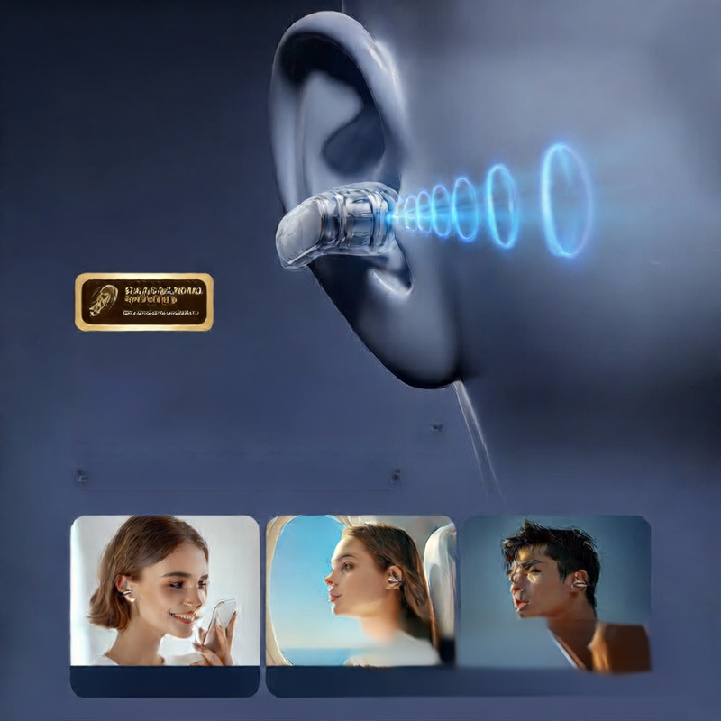 Ear clip bluetooth headset